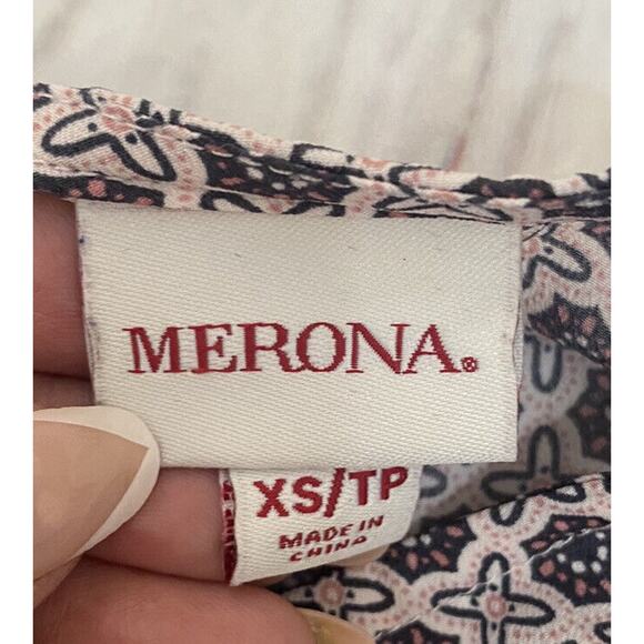 Corp Core Workwear Blouse Pink and Black Print Sleeveless Blouse XS - Picture 5 of 6